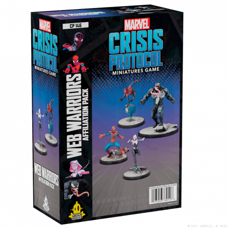 Marvel Crisis Protocol - Web Warriors Affiliation Pack caja